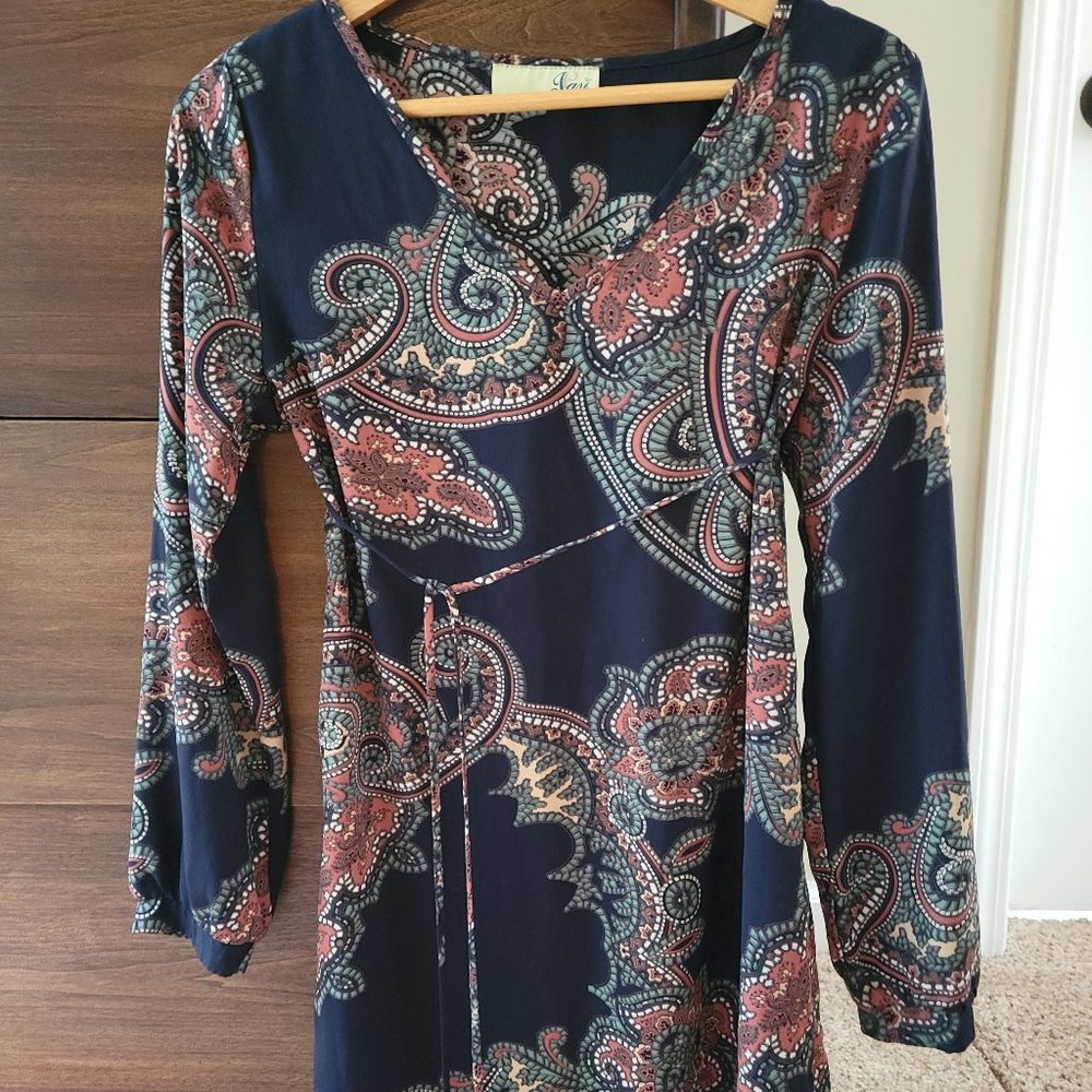 Paisley Navy Blue Tunic